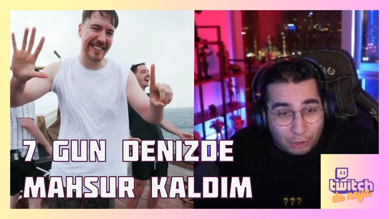 ERAY - MRBEAST 7 GÜN DENİZDE MAHSUR KALDIM İzliyor