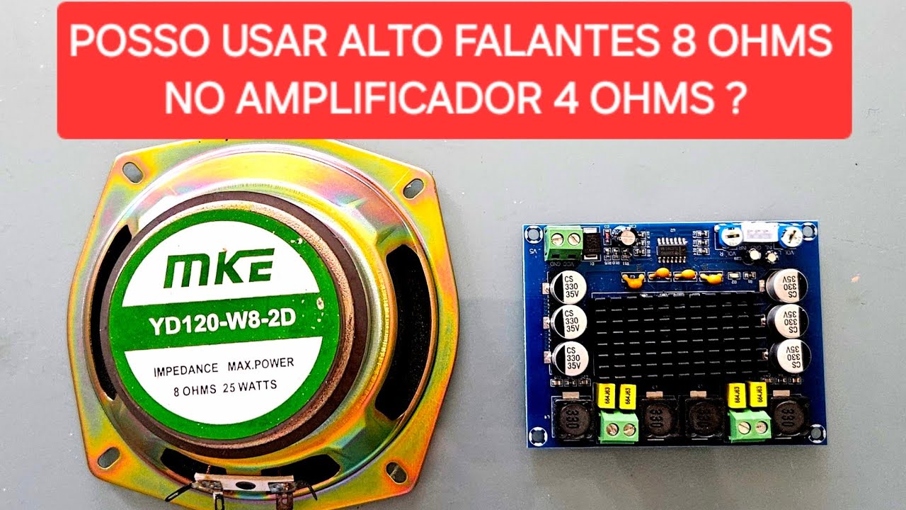 POSSO LIGAR ALTO FALANTES 8 OHMS EM AMPLIFICADOR 4 OHMS ?