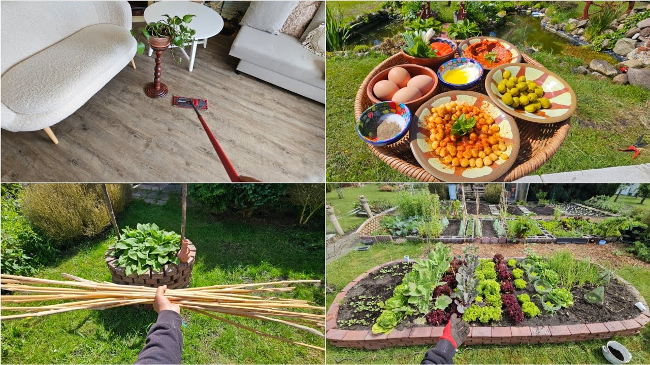 روتين صباحي بيوم الجمعة نضافة وهفهفة 👌زراعة وديكورات 👩‍🌾