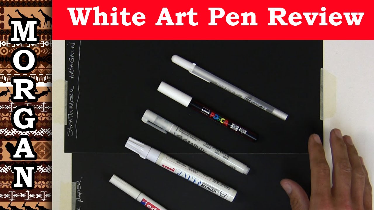 Best white pens for art - Gelly Roll, Derwent, Uni etc  - Jason Morgan Art