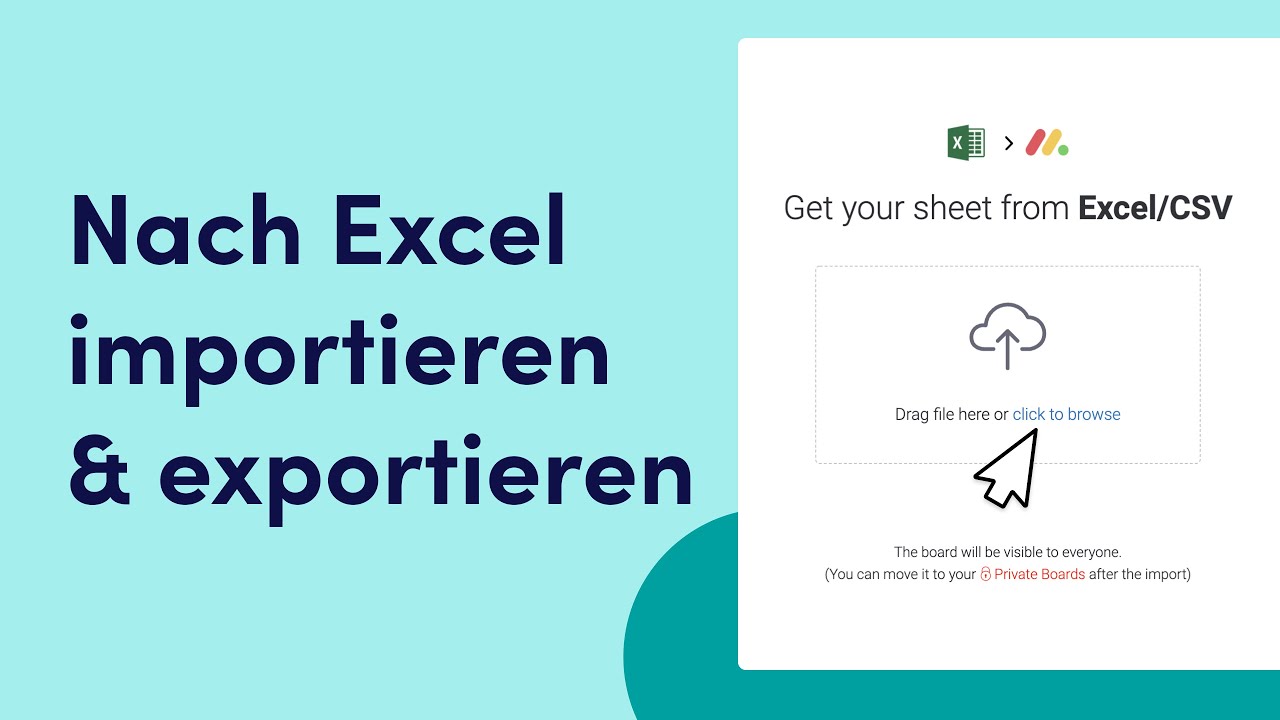 Nach Excel importieren und exportieren | Deutsch CC | monday.com Deutsch