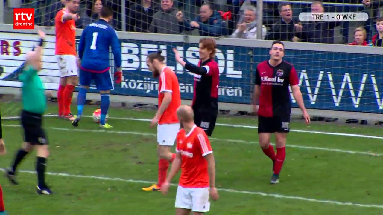 WKE ziet geel en rood en verliest topper van De Treffers