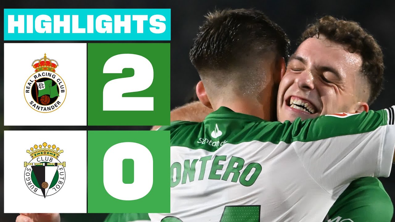 REAL RACING CLUB 2 - 0 BURGOS CF I RESUMEN LALIGA HYPERMOTION