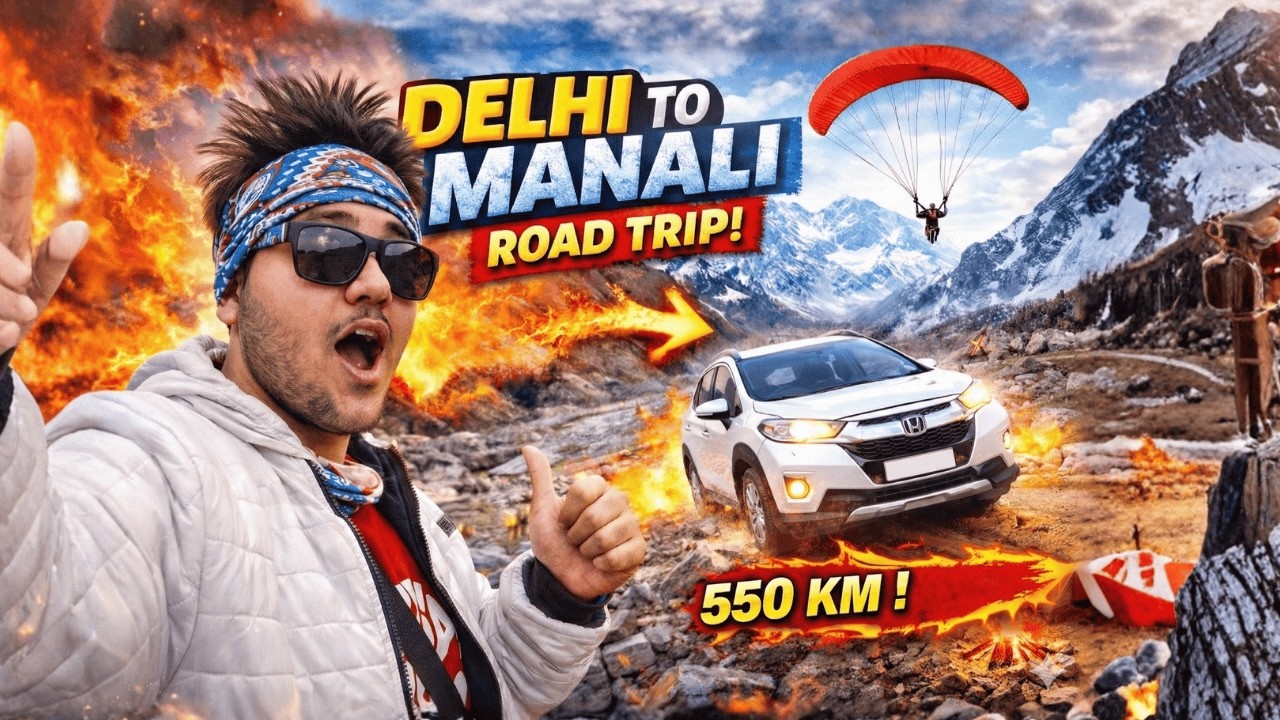 “Delhi to Manali Road Trip Gone Wild 😳 | We Didn’t Expect This…” | (Ep. 1)