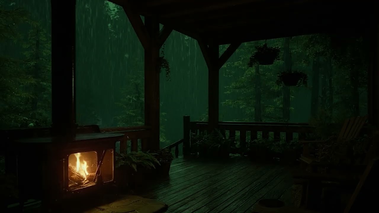 Rainstorm Therapy | Deep Thunder and Rain Sounds for Insomnia, Stress Relief and Sleep