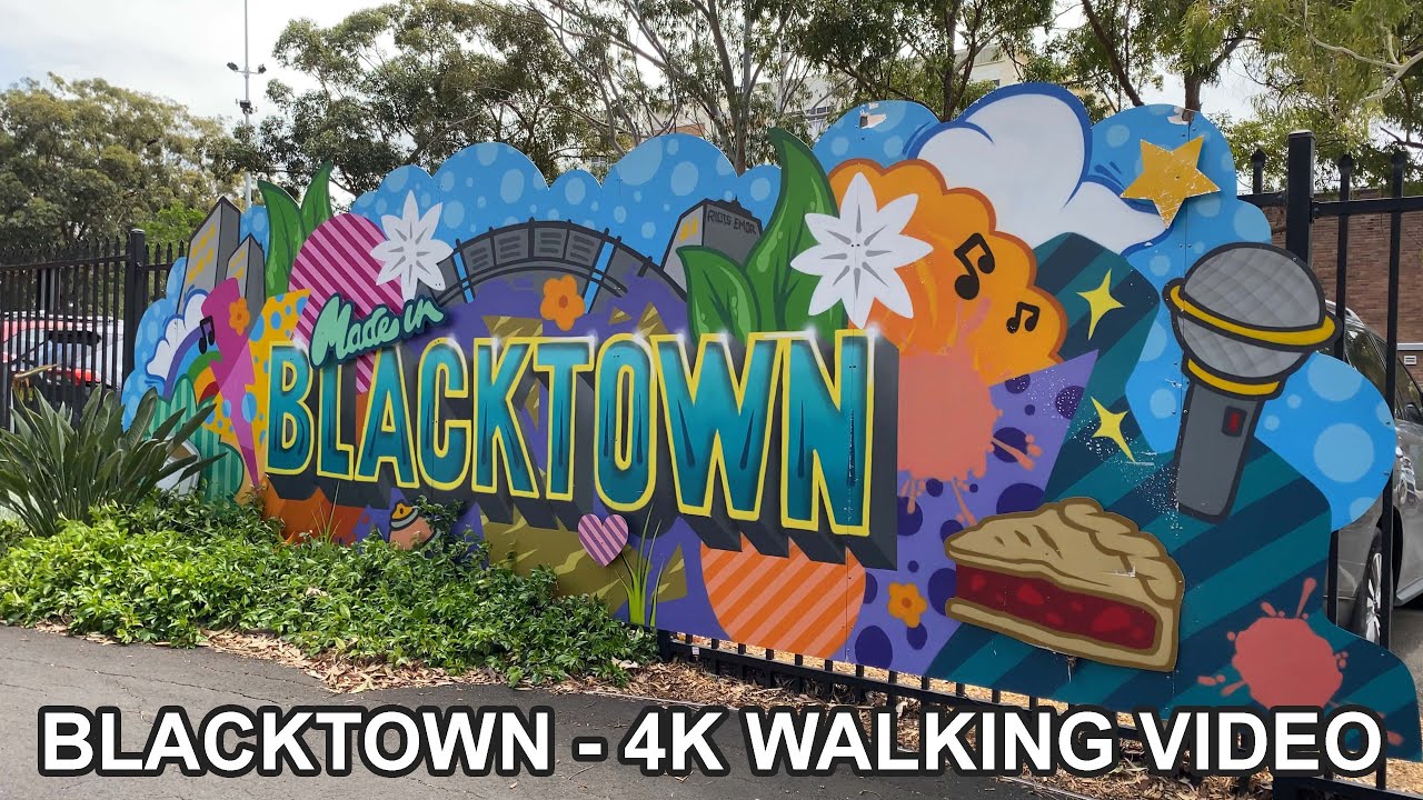 Blacktown Walking Tour - NSW - Australia - 4K Video