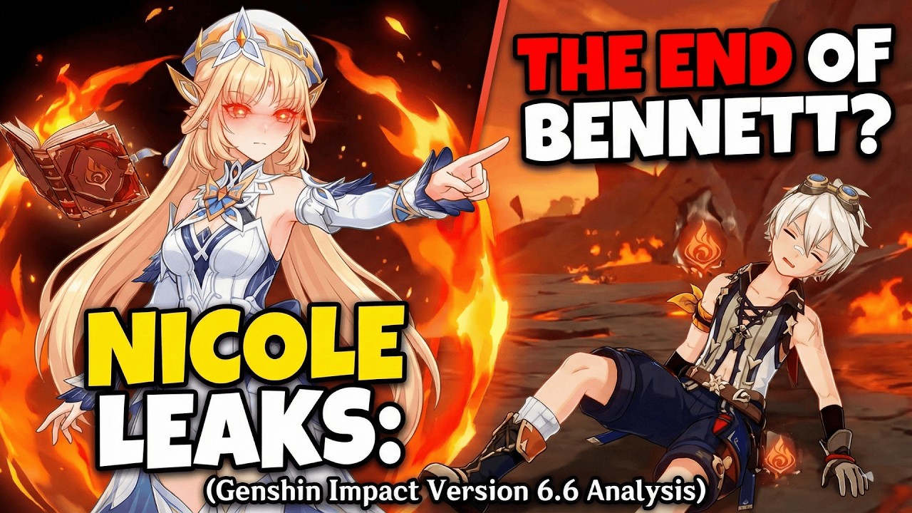 Утечки информации от Николь: Конец Беннета? (Анализ Genshin Impact версии 6.6)