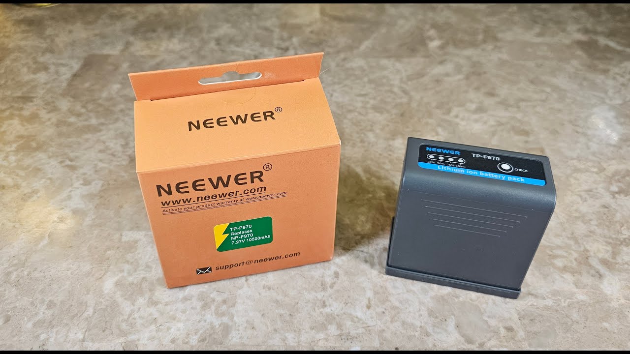 Neewer 10500mAh NP-F970 Replacement Battery 20W PD Fast Charging Review (Update)