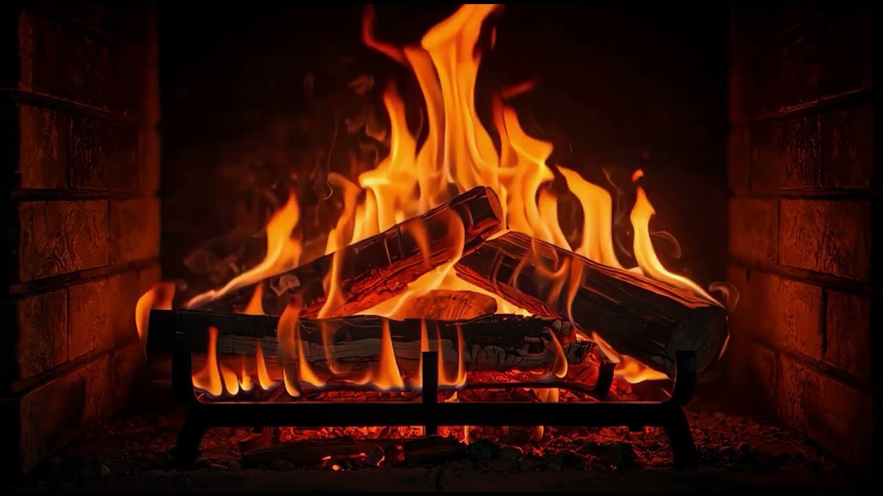 Three (3) Hour of Relaxing Fireplace Sounds - Burning Fireplace & Crackling Fire Sounds