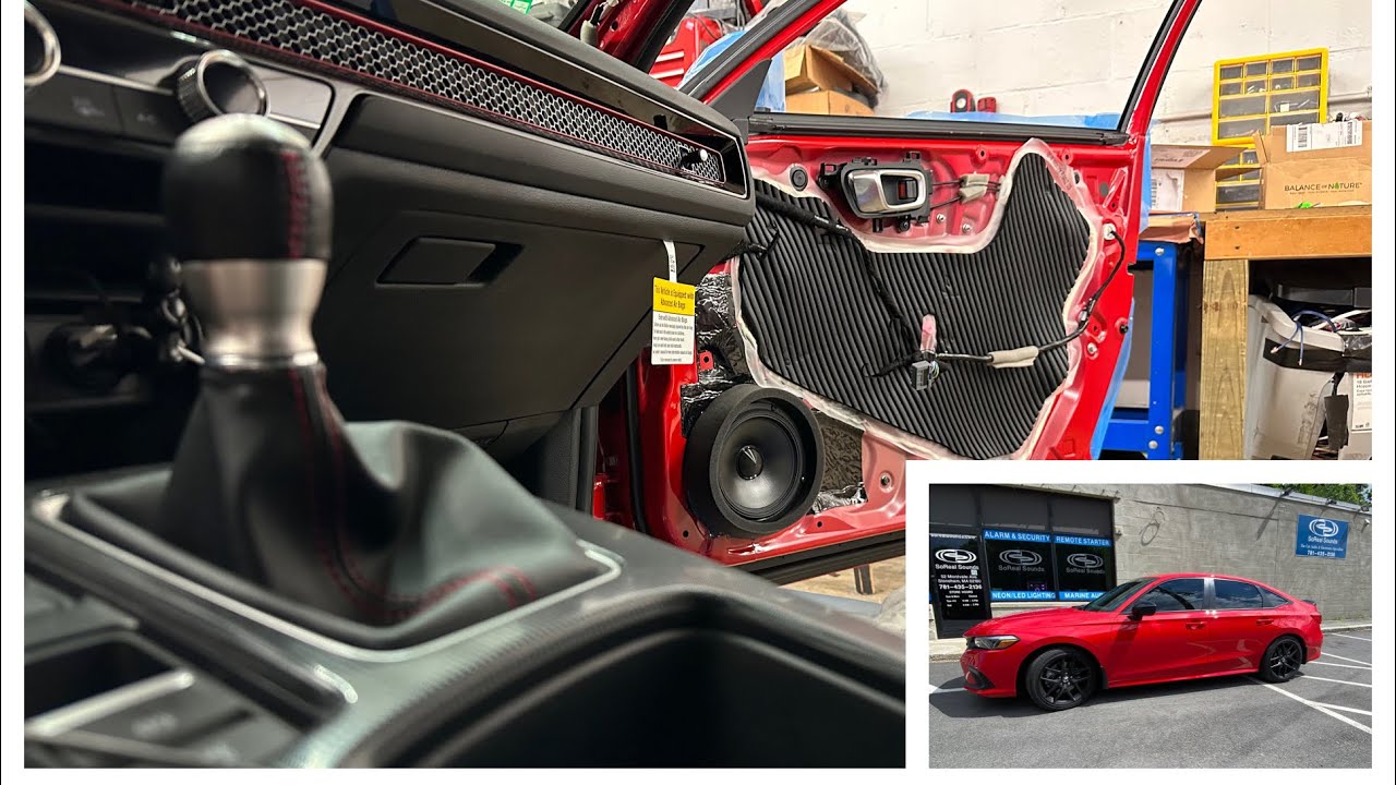 Honda Civic Audio System Upgrade: Alpine speakers, Hushmat Sound Deadening, Audio Control DSP Amp