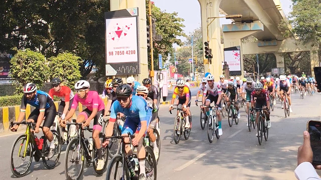 #Pune Grand Tour live | deccan 📍 | International cycling competition 2026 #karve road 