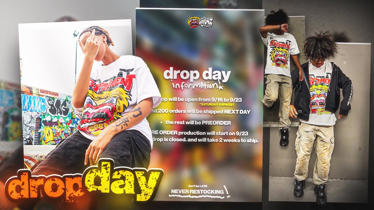 PREPARING FOR MY CLOTHING BRAND'S FIRST PREMADE DROP | STATEMENTBRANDD