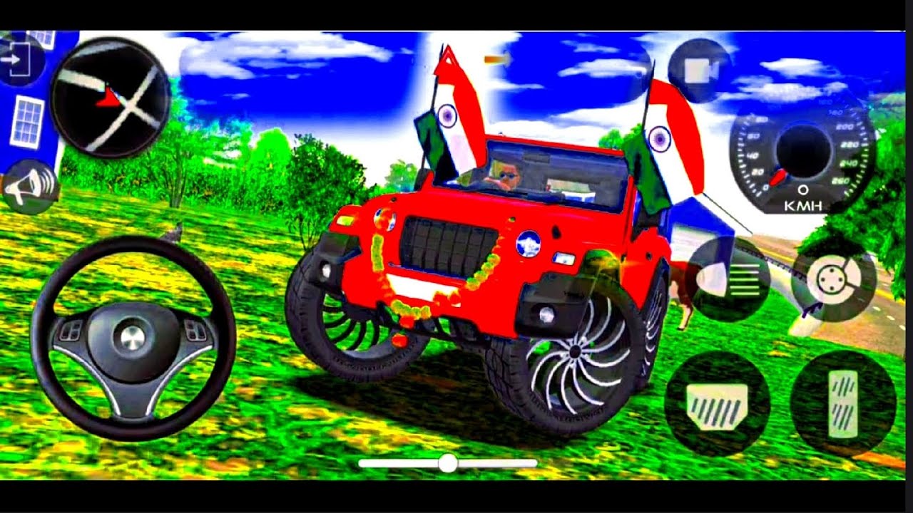 Modified Mahindra Thar😈Games:India Red Thar (Gadi Wala Games) Car Game Android Game - #2026