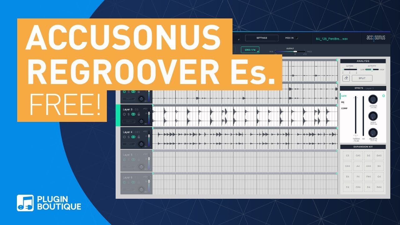 Free Plugin | Regroover Essential by Accusonus