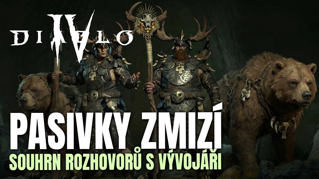 Pasivky zmizí z Diabla IV! Druidi dostanou medvědy! Sanctifikace se vrací! Diablo IV rozhovor