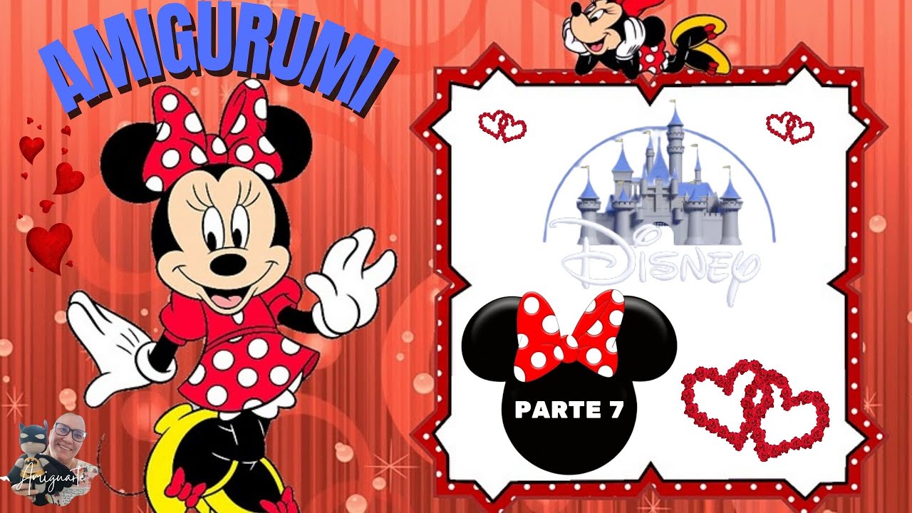 MINNIE MOUSE AMIGURUMI #PARTE 7#(Passo a passo)