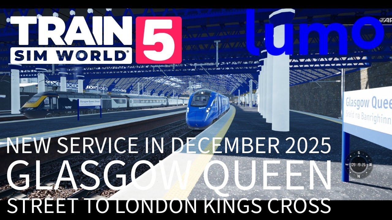 TSW5: Lumo Glasgow to London (New Service Starts December 2025)