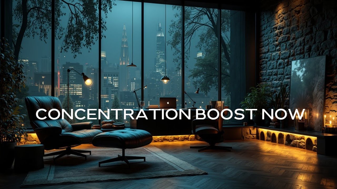 Музыка для Фокуса: Спокойствие Ночного Города - Расслабляющие Звуки для Концентрации и Учебы