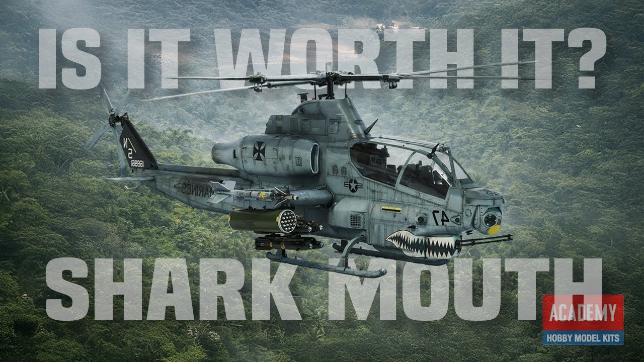 Собираем модель самолета AH-1Z Shark Mouth от Academy в масштабе 1/35 – стоит ли оно того?