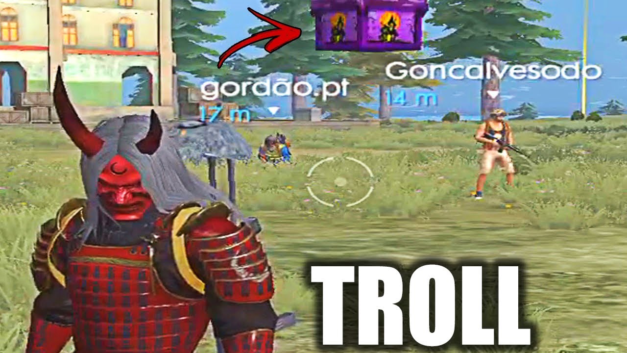 TENTEI TROLLAR UM SQUAD ALEATÓRIO NO AIRDROP - FREE FIRE