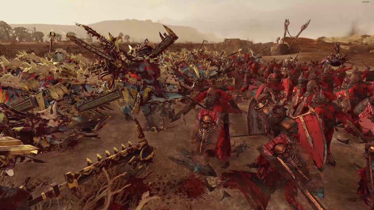 Temple Guards VS Grave Guard | Total War: Warhammer 2