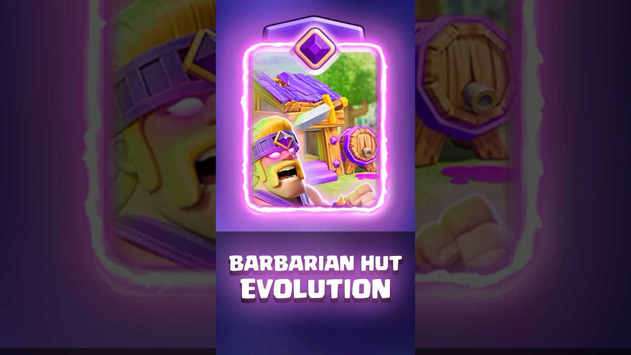 Barbarian Hut Evolution🔥 #clashroyale