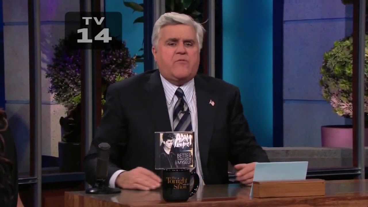 Adam Lambert - Better Than I Know Myself Live (The Tonight Show with Jay Leno)
