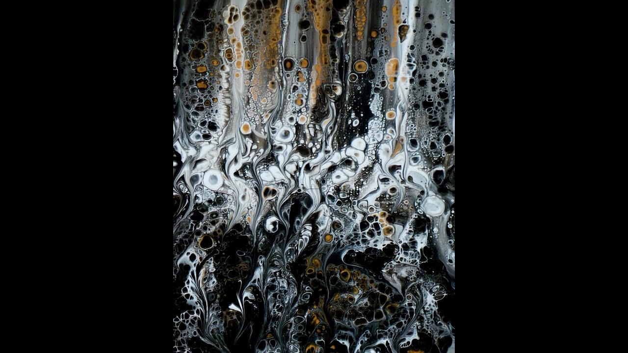 Black White Gold Spatula Swipe