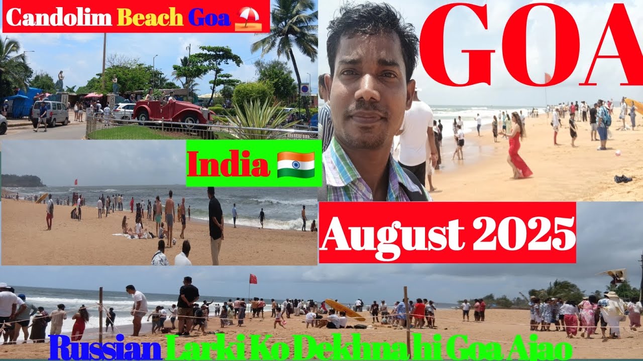 Goa! Candolim Beach Goa! Goa vlog! Goa Beach! Goa trip plan! Candolim Market Shop Hotel! August 2025