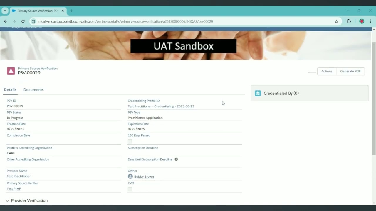 Navigating to a Primary Source Verification