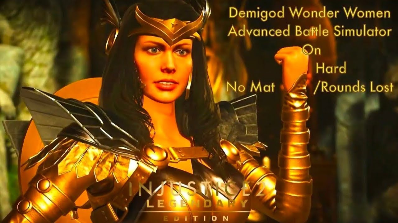 Injustice 2 - Полубог WW: Расширенный симулятор битвы на очень сложном уровне. Нет проигранных ма...
