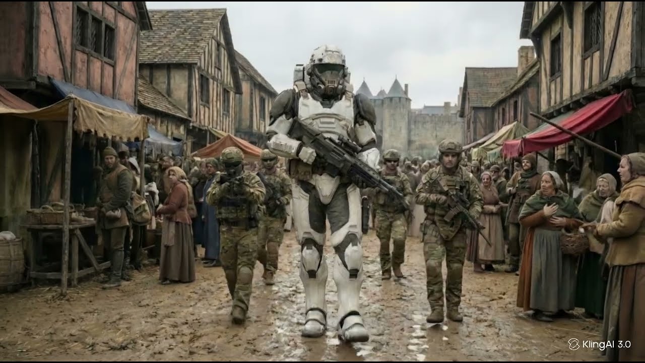 Space Marine in Medieval Times Using AI | Kling AI 3.0