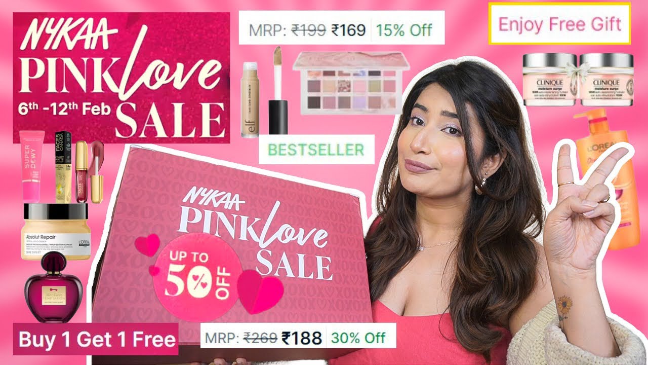 *unsponsored* NYKAA PINK LOVE SALE 2023 Recommendations! Upto 50% off Makeup & Skincare✨