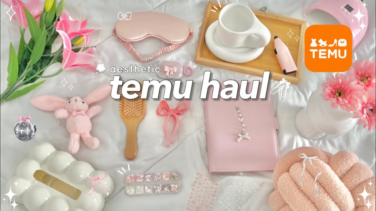 HUGE TEMU HAUL 🎀 | accessories, room decor, school supplies, cute kitchen items etc
