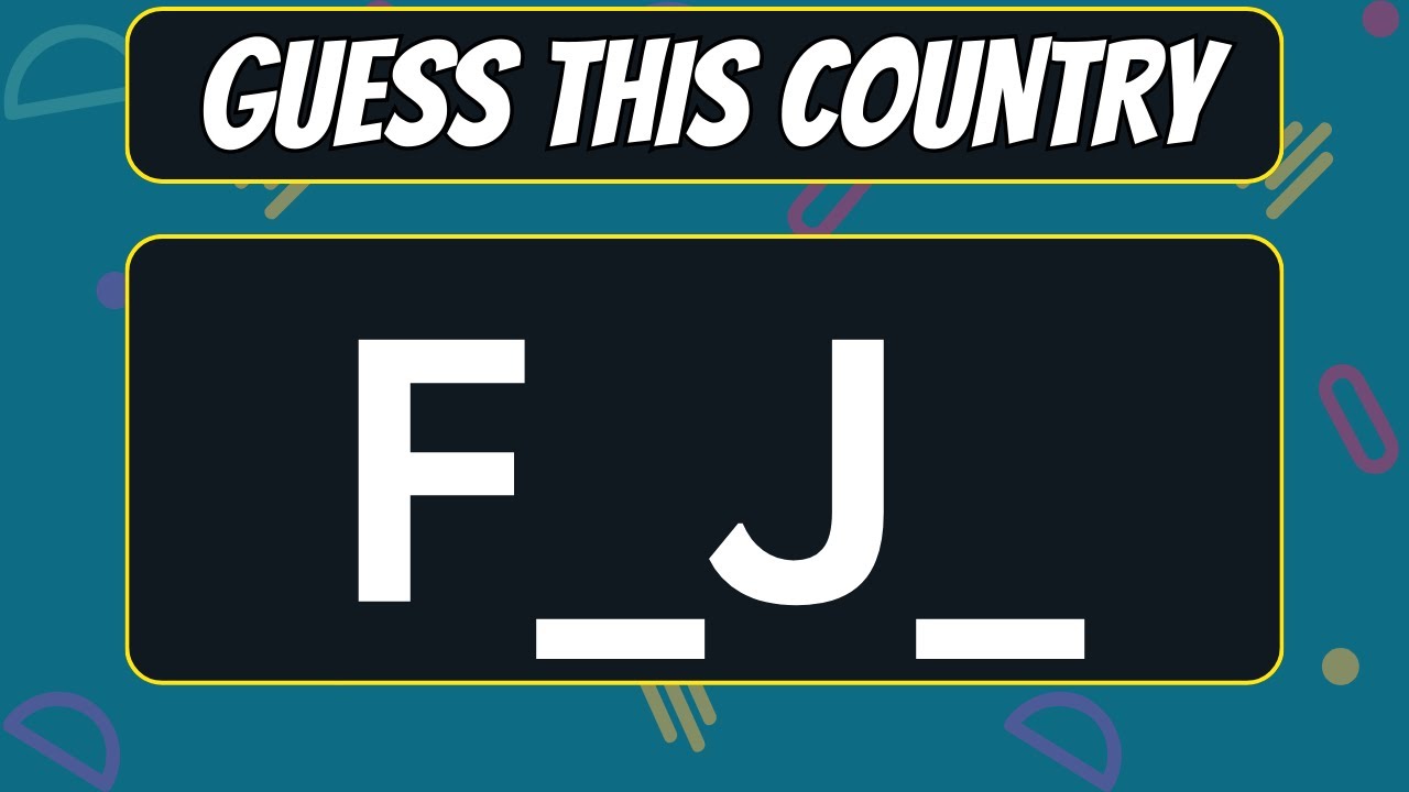Guess The Country | Can You Guess Country by Missing Letters 😀✨ #part2