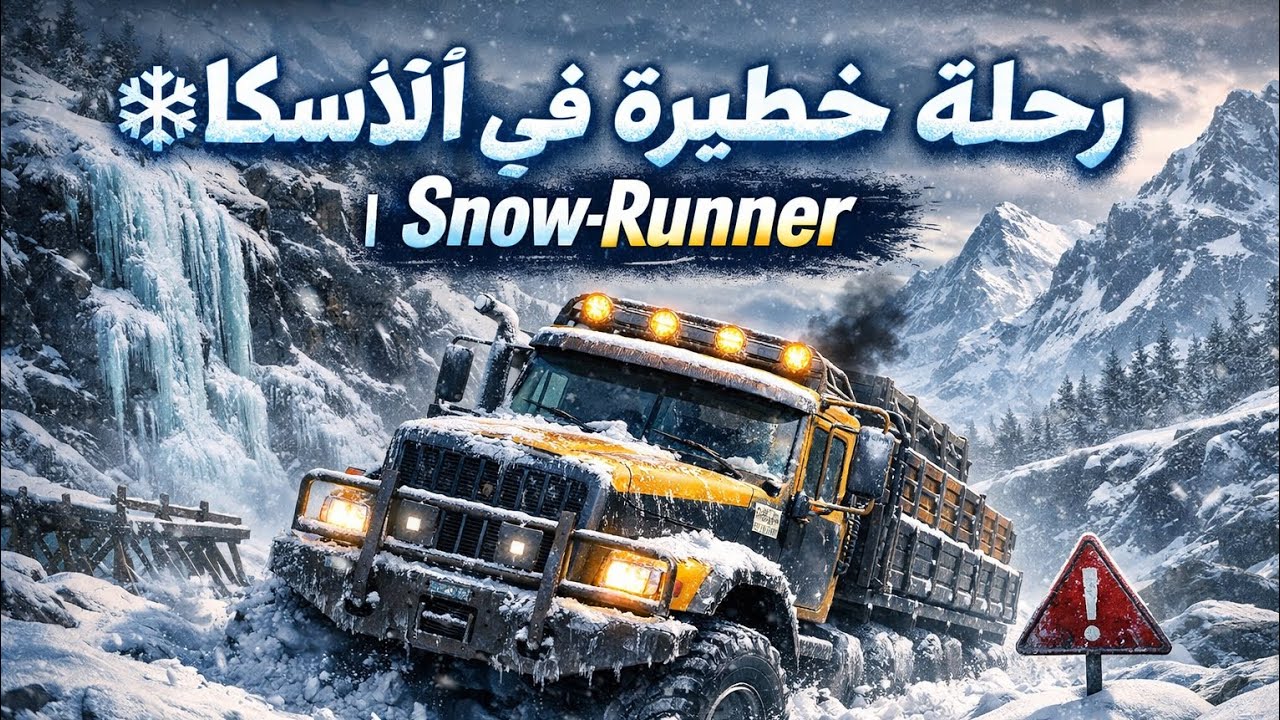 ❄️ رحلة خطيرة في ألاسكا |A SnowRunner❄️   Dangerous Journey in Alaska | SnowRunner
