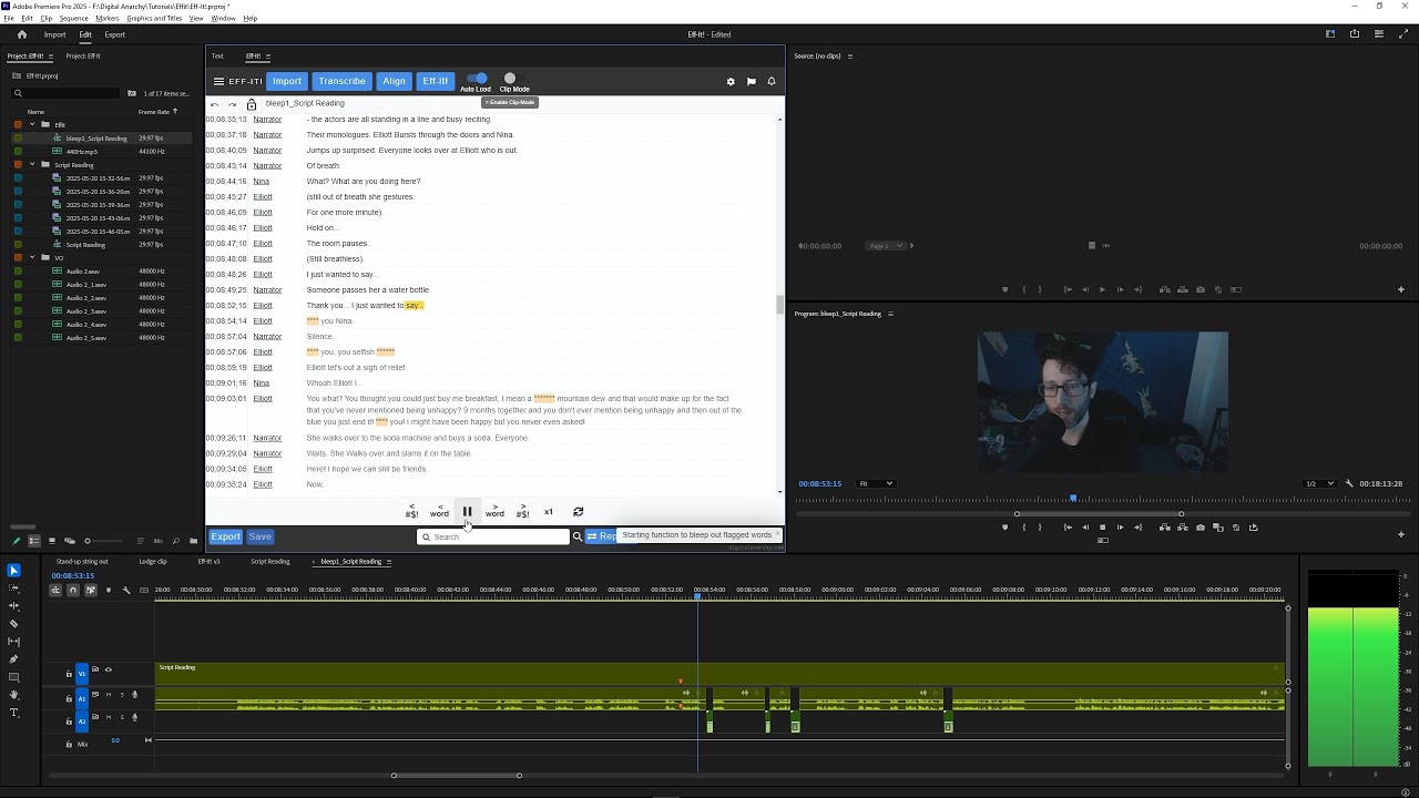 Eff-it! Overview for Adobe Premiere
