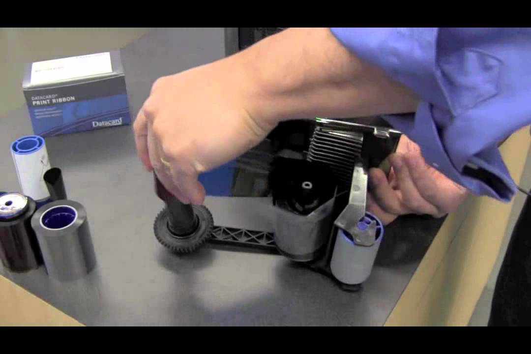 How to change a ribbon on CD800 ID Card Printer