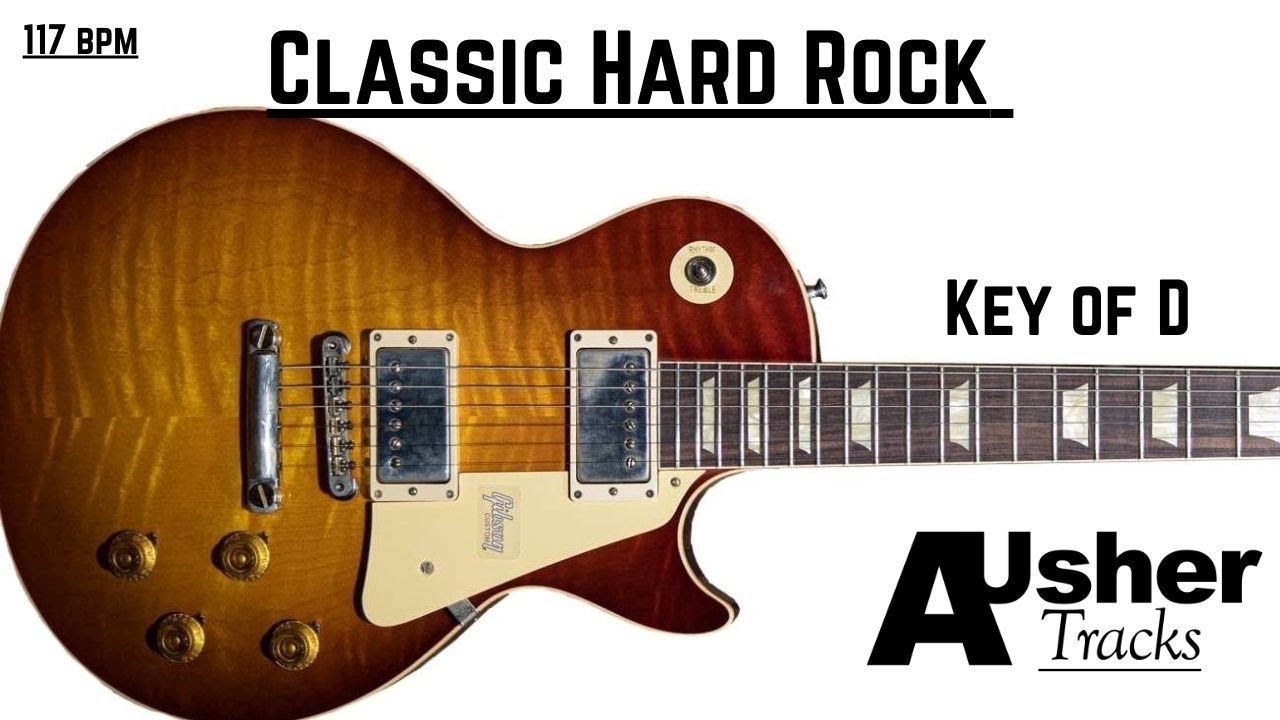 Classic Hard Rock in D | Guitar Backing Track