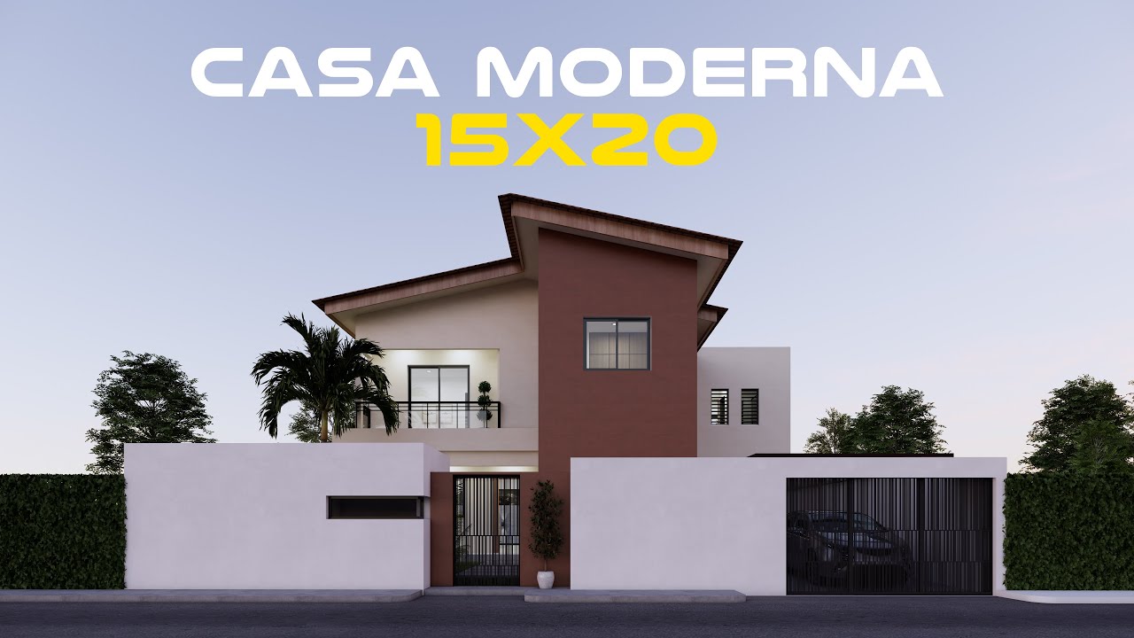 Una Casa de Dos Pisos que Impone Desde la Fachada | 15×20 Metros