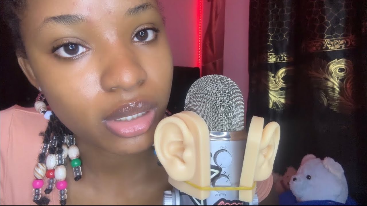 {ASMR} Gum Chewing In Your Ears while it rains (on bed, no talking) 😌