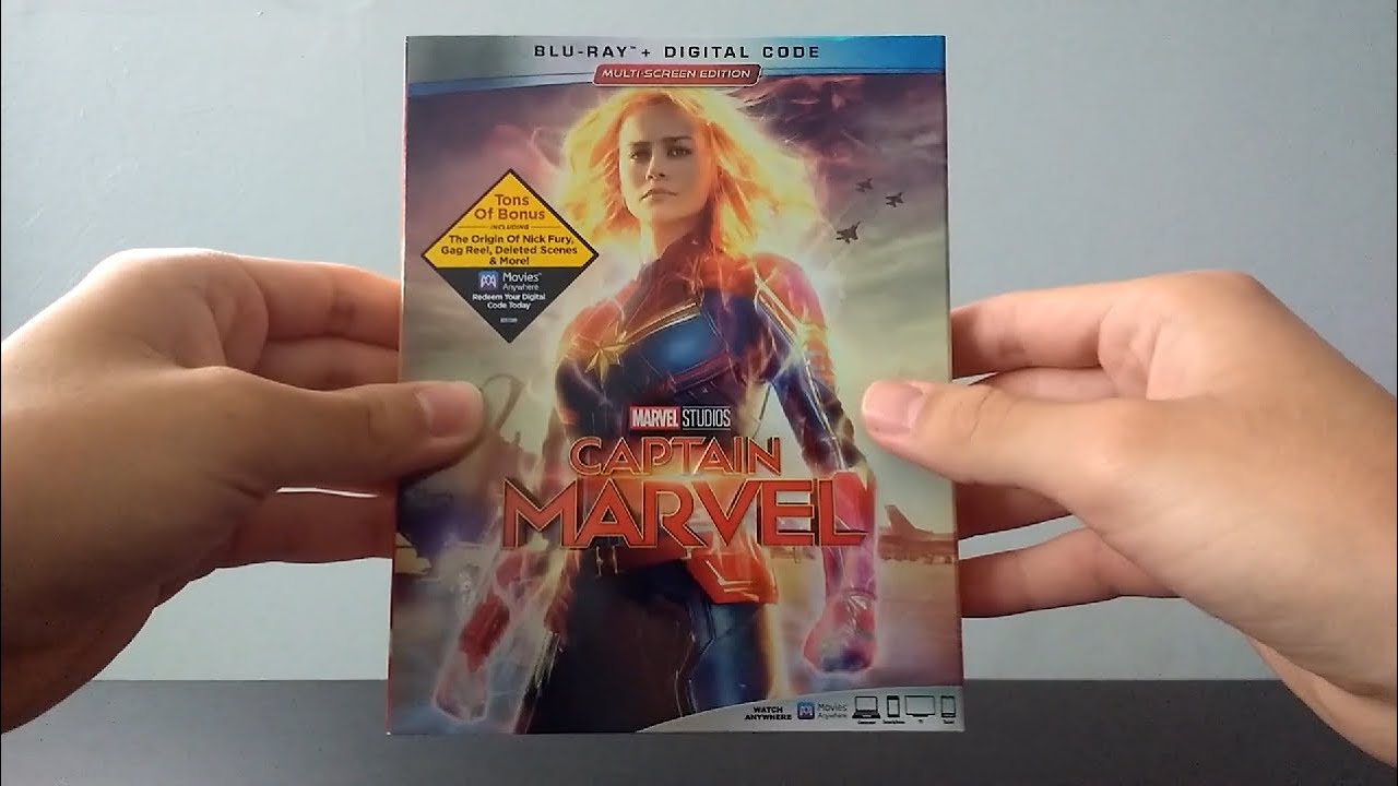 Captain Marvel Blu-Ray Unboxing