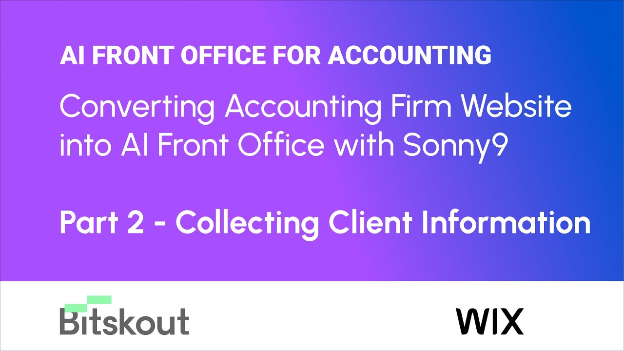 Helping Clients Provide Information via Accounting Firm Website with Sonny9