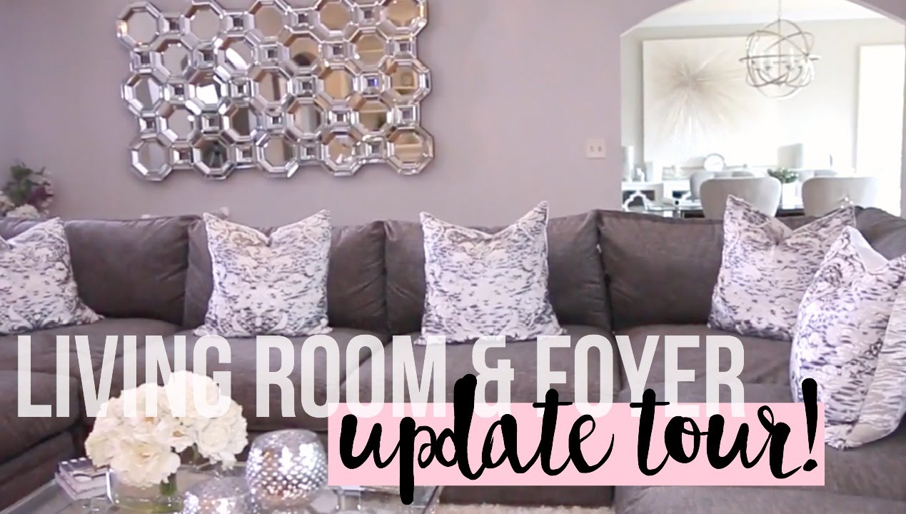 Living Room & Foyer Update Tour 2016 | New Furniture #HOUSETOHOME
