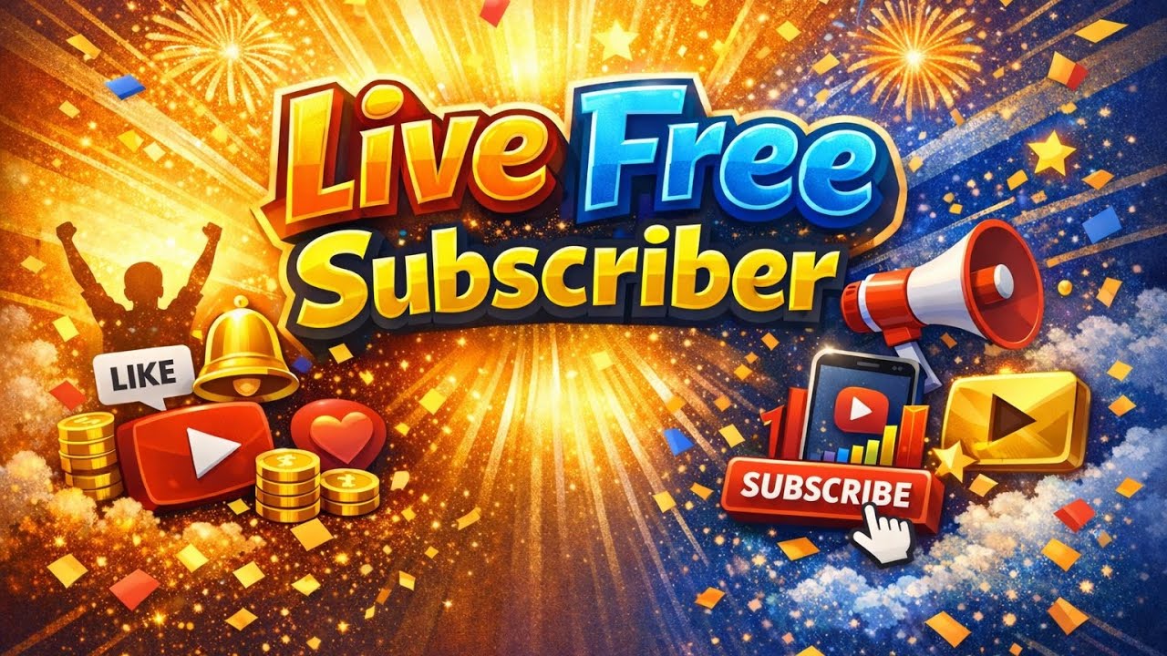 Live subscriber increase kre free free free