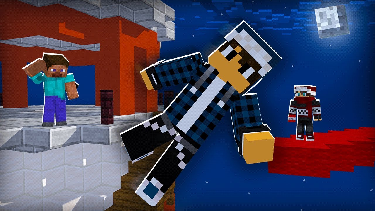 ماين كرافت : دو عشوائي حرب السرير ( سيرفر هايبكسل ) !!