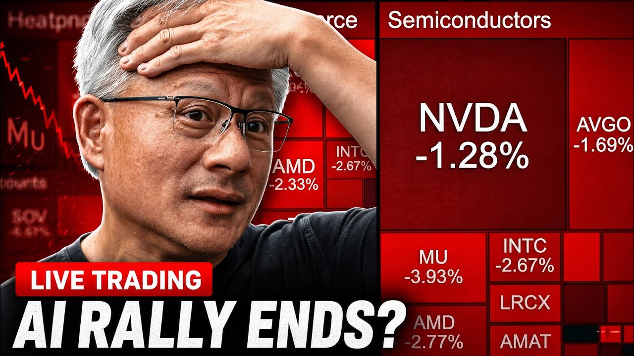 Buy The Dip? Chip Stocks Sell-Off, Crypto Crash 📉 Live Trading Stock Market Today
