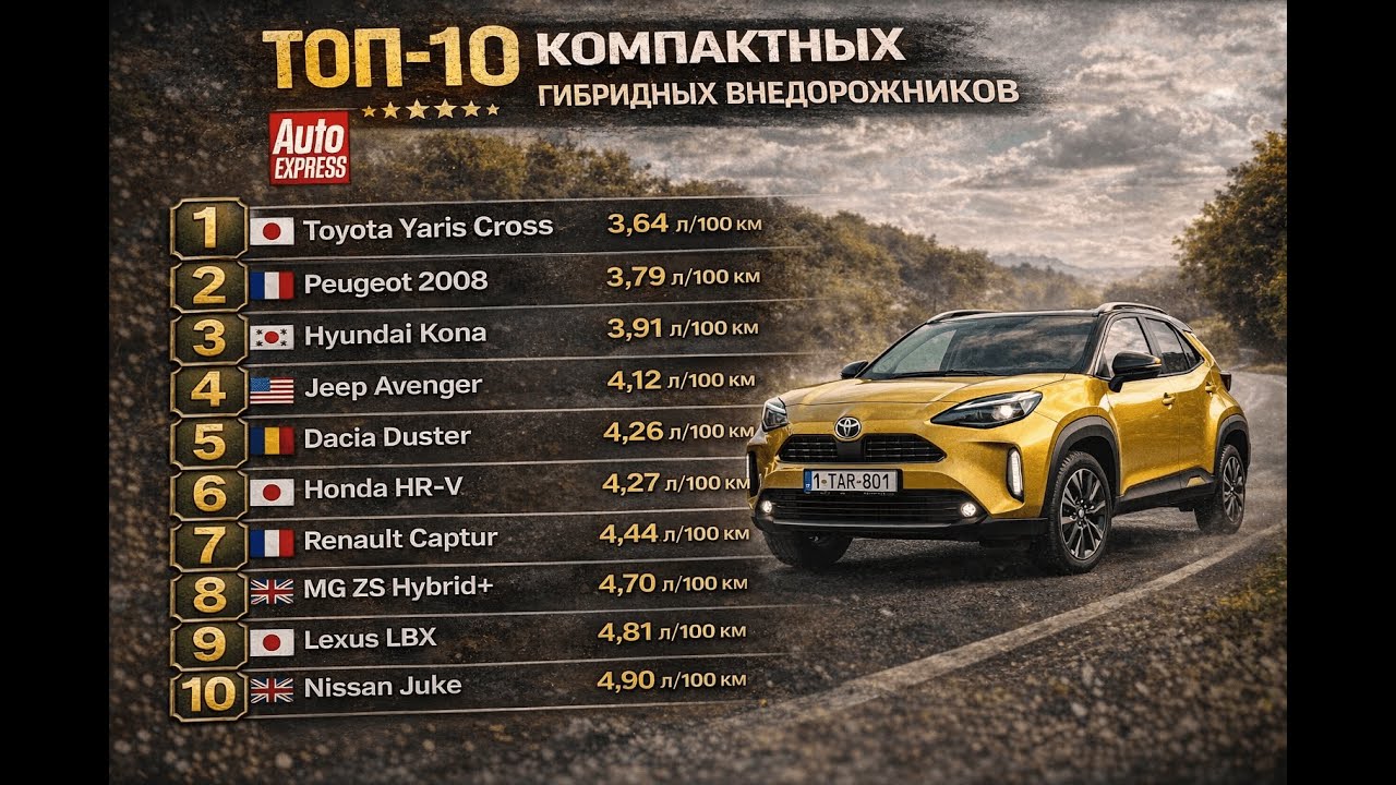 ТОП-10 Самых Экономичных Гибридных Кроссоверов: Какой Выбрать?