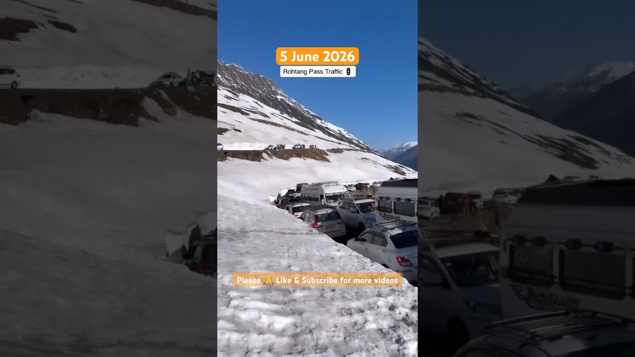 Rohtang Pass Manali Today Condition, Manali Current Traffic condition May 2026 #manali #rohtang