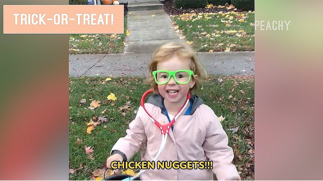 Trick Or Treat! 🎃 Cute Halloween Kid Moments | Peachy 2022